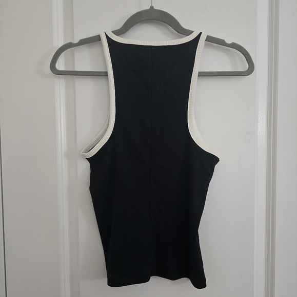 NWT J Crew Vintage High-Neck Cutaway Tank - Picture 2 of 4